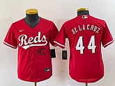 Youth Cincinnati Reds #44 Elly De La Cruz Red Cool Base Stitched Baseball Jersey1,baseball caps,new era cap wholesale,wholesale hats